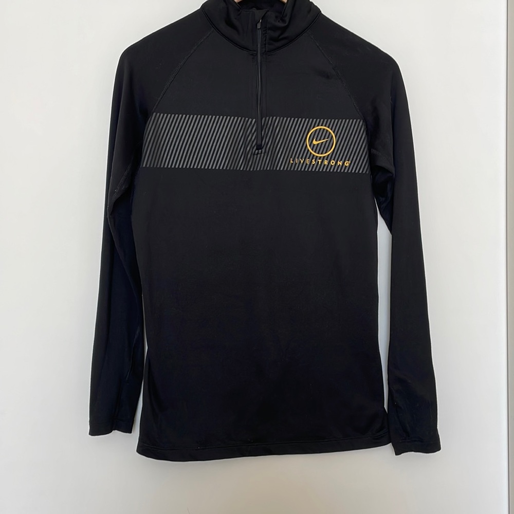 Nike Livestrong Pro Combat Dri Fit Hyperwarm Compression Long-sleeve
